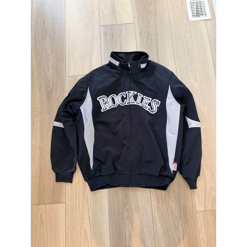 Colorado Rockies MLB Majestic Therma Base  Fleece Lined Bullpen Jacket Mens CL